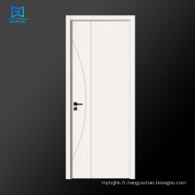 Personnalisez la porte en bois intérieure de conception simple porte d&#39;amorce blanche go-eh1